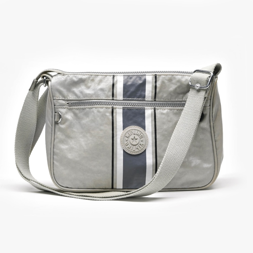 KIPLING Callie Coated Canvas Crossbody Bag Pearlized Finish